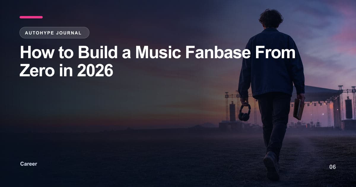 How to Build a Music Fanbase From Zero — The 2026 Playbook