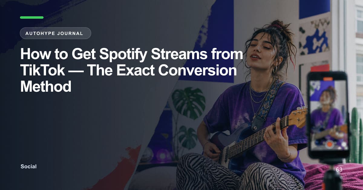 How to Convert TikTok Views into Spotify Streams — Step by Step