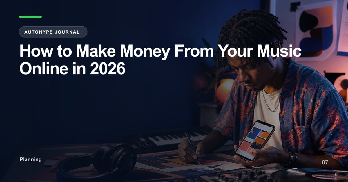 How to Make Money From Your Music in 2026 — 7 Real Revenue Streams