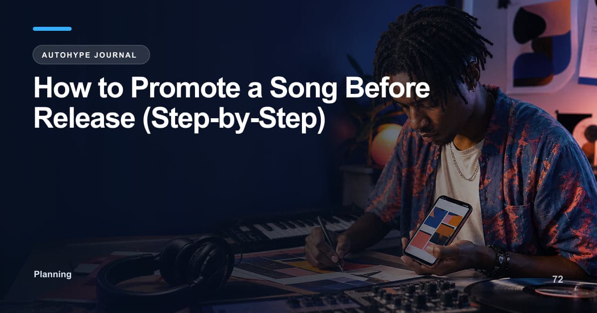 How to Promote a Song Before It's Released
