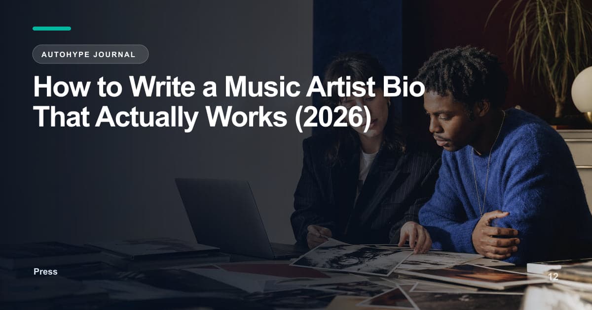How to Write a Music Artist Bio That Opens Doors
