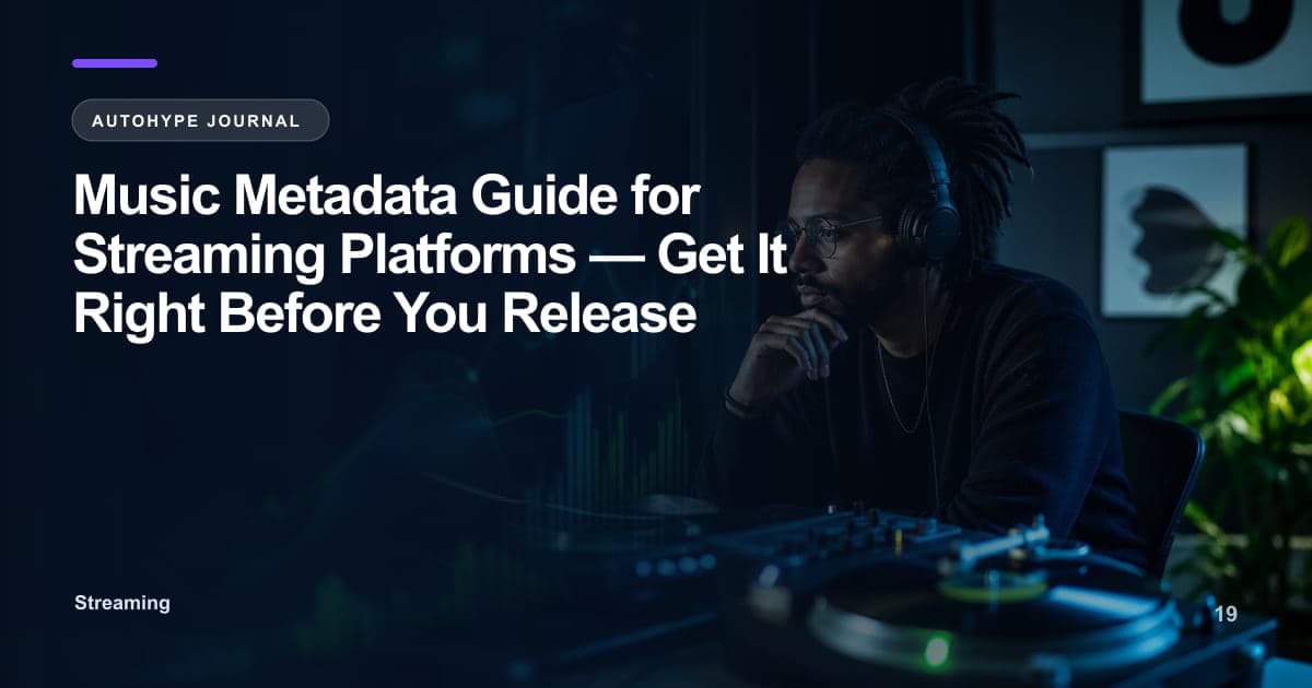 Music Metadata for Streaming — The Guide That Protects Your Royalties