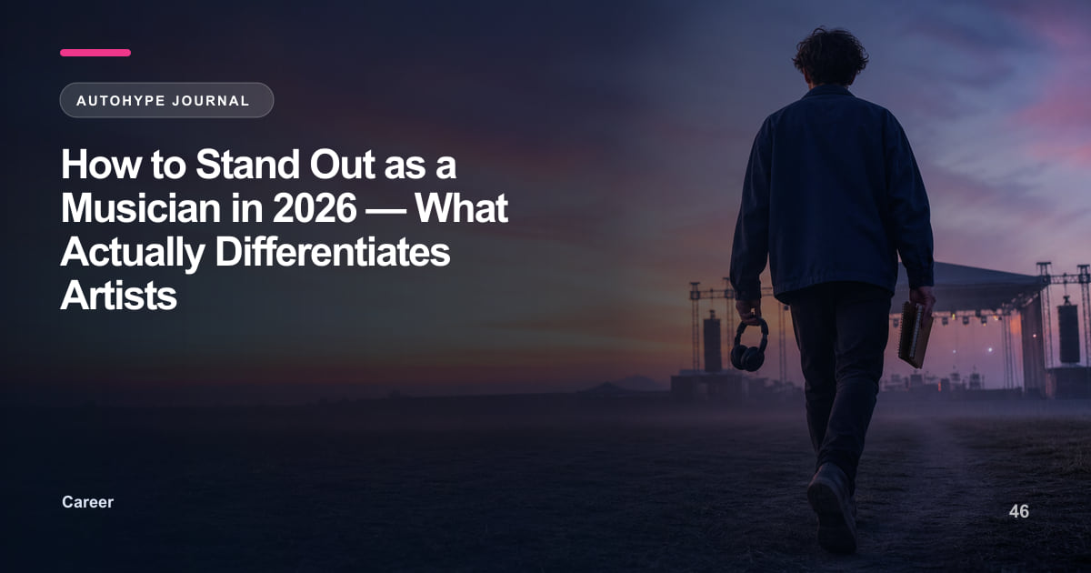 How to Stand Out as a Musician in 2026 — The Real Differentiators