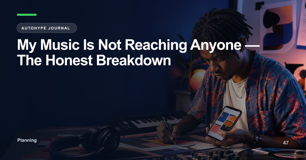 My Music Is Not Reaching Anyone — Here's the Real Reason