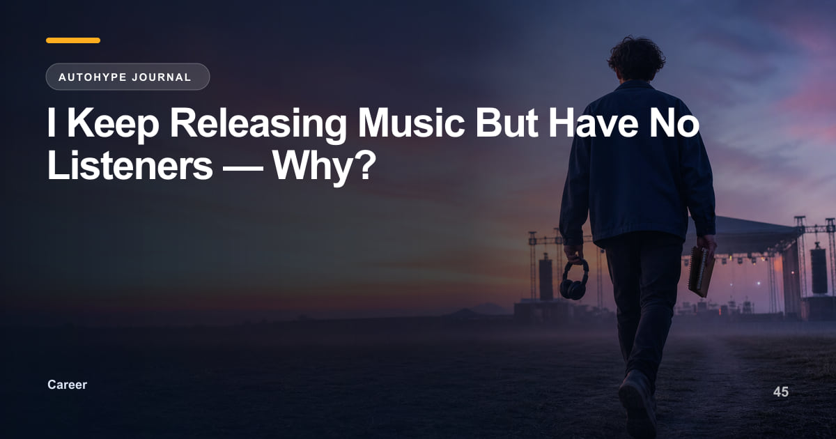 Keep Releasing Music With No Listeners? Here's the Problem