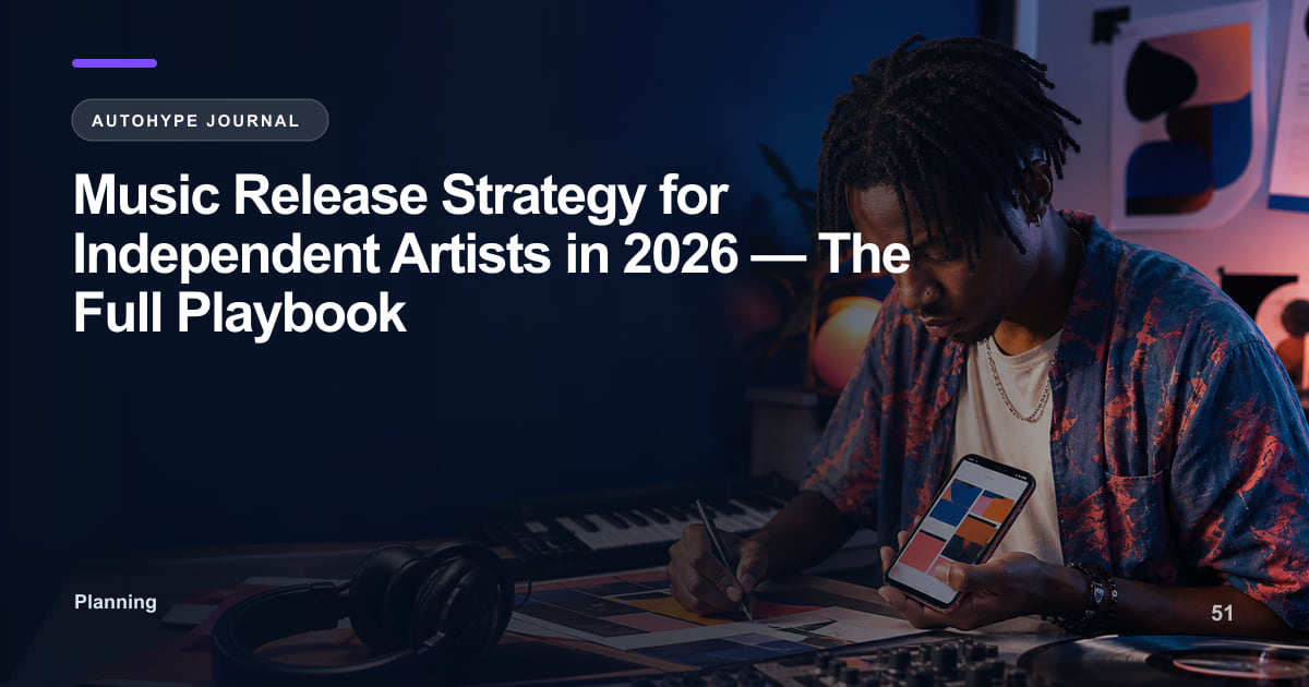 Music Release Strategy for Independent Artists — The Complete 2026 Playbook