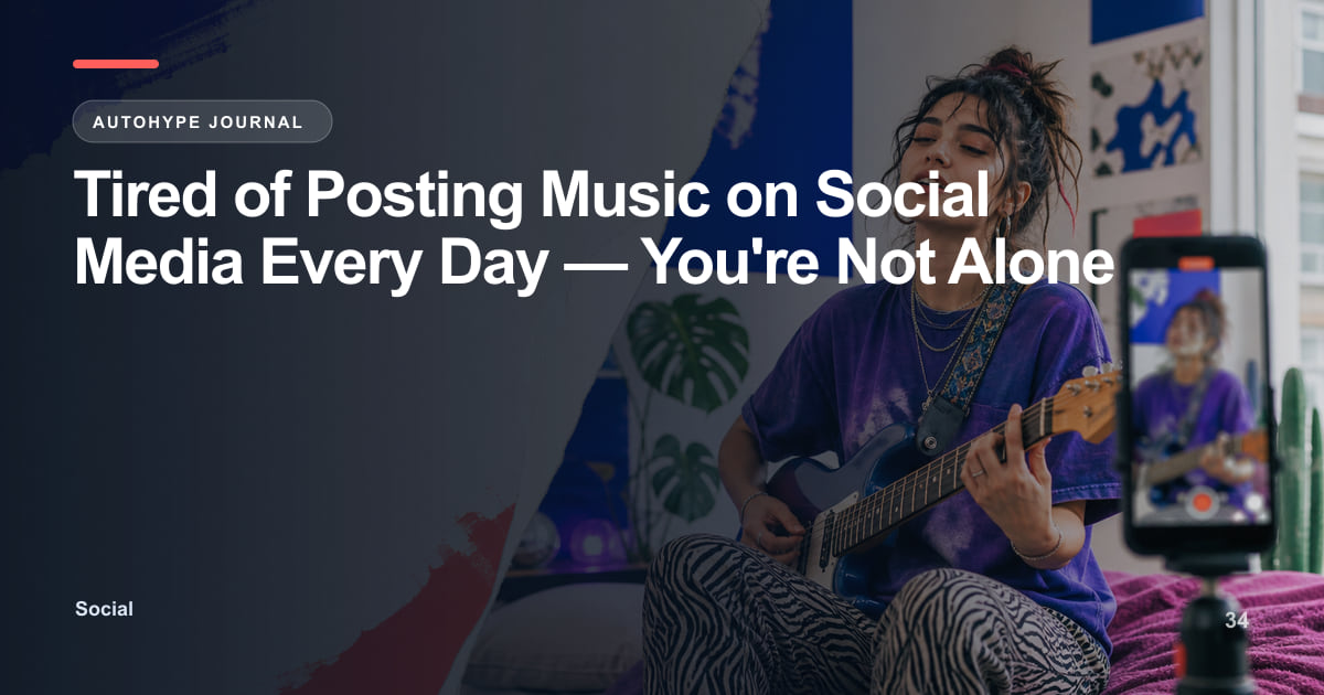 Tired of Posting Music on Social Media Every Day? Here's the Fix