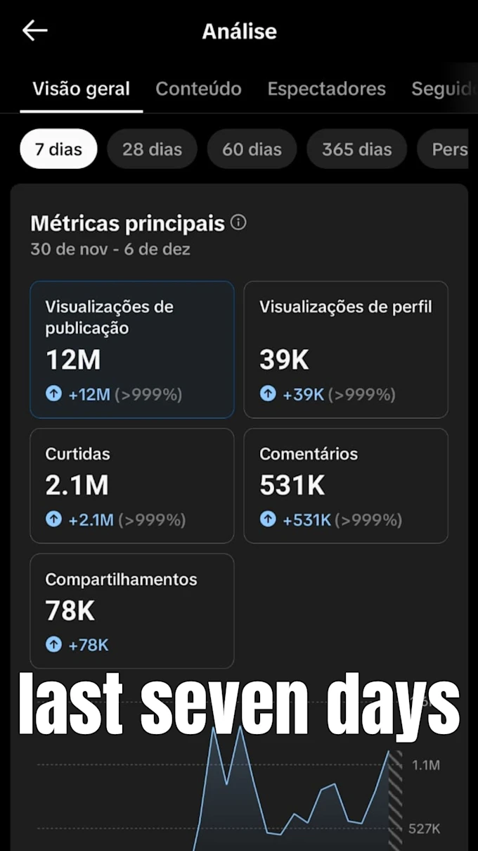 Anonymized public screenshot of the seller's TikTok analytics